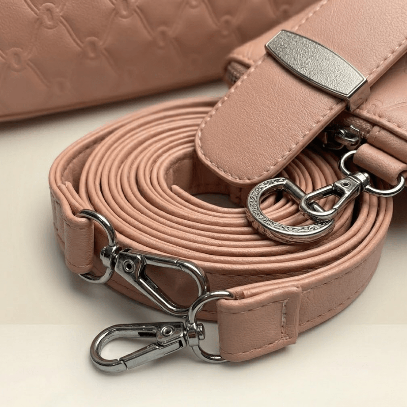 Luxury Quilted Ladies Shoulder Bag Metallic Bar CR-140