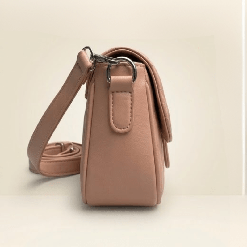 Luxury Quilted Ladies Shoulder Bag Metallic Bar CR-140