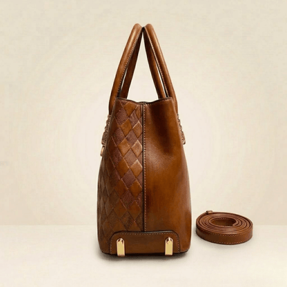 Luxury Quilted Ladies Tote Bag Matching Pouch CR-142