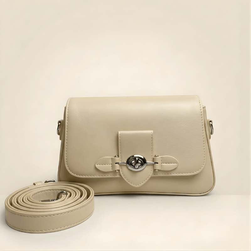 Luxury Structured Ladies Shoulder Bag Metallic Lock CR-143