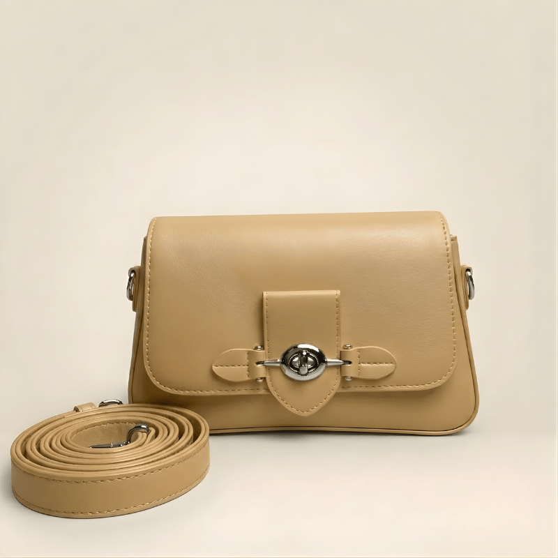 Luxury Structured Ladies Shoulder Bag Metallic Lock CR-143