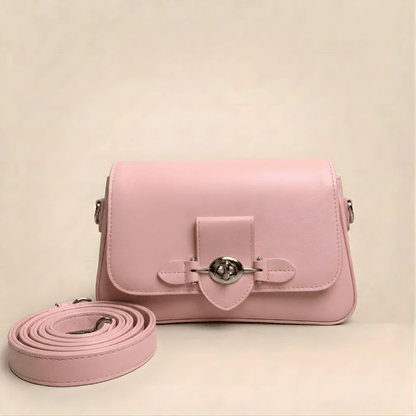 Luxury Structured Ladies Shoulder Bag Metallic Lock CR-143
