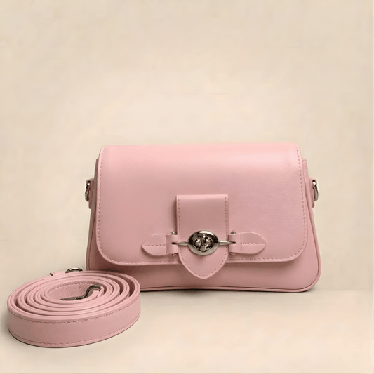 Luxury Structured Ladies Shoulder Bag Metallic Lock CR-143