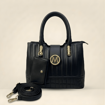 Premium Quilted Ladies Hand Bag With Pouch CR-141