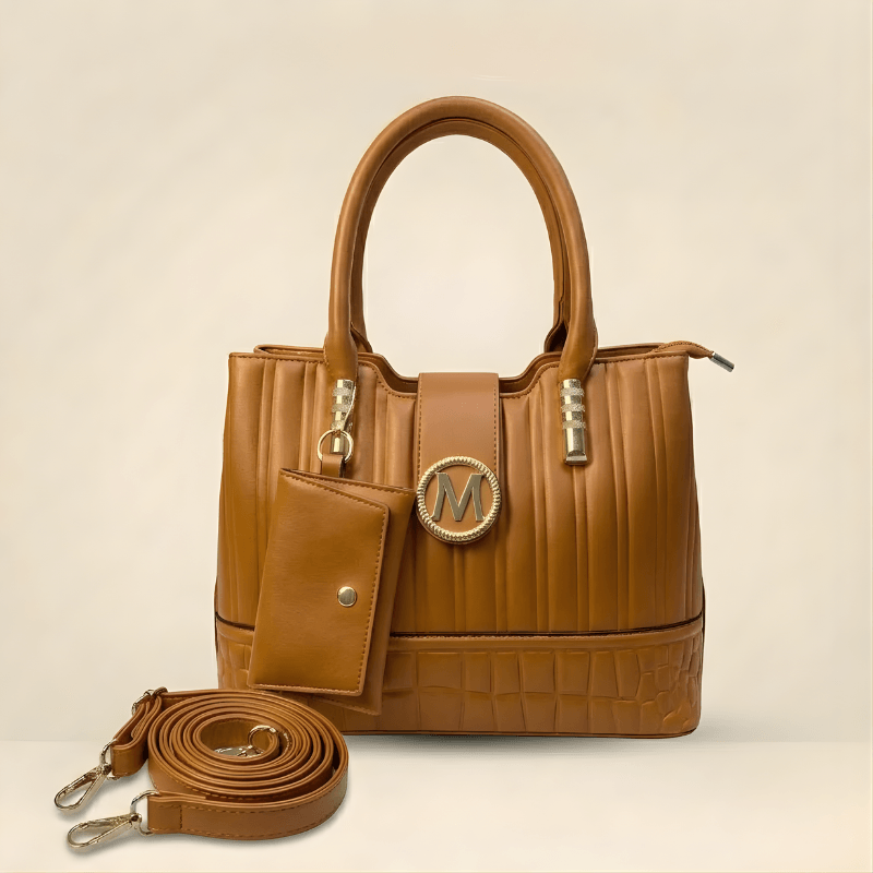 Premium Quilted Ladies Hand Bag With Pouch CR-141