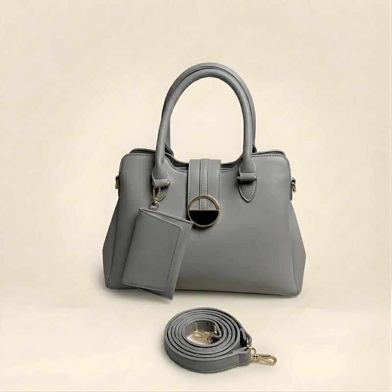 Luxury Smooth Ladies hand Bag With mini Pouch CR-155