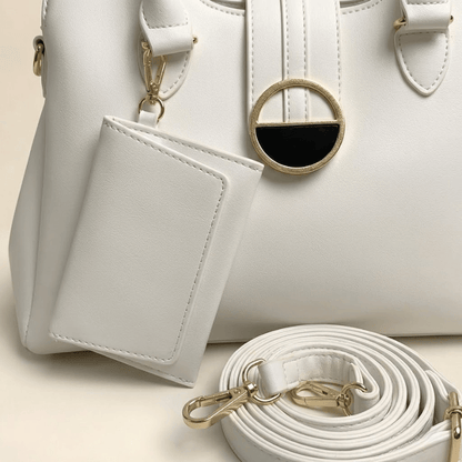 Luxury Smooth Ladies hand Bag With mini Pouch CR-155