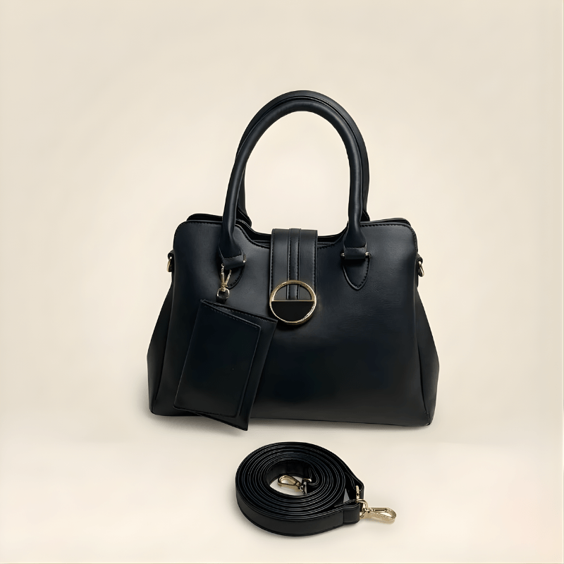 Luxury Smooth Ladies hand Bag With mini Pouch CR-155