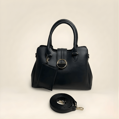 Luxury Smooth Ladies hand Bag With mini Pouch CR-155