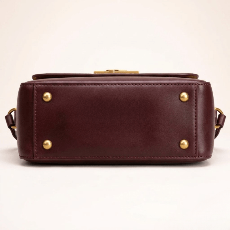 Crossbody Gold Chain, Metal Logo, Flap Closure CR-120