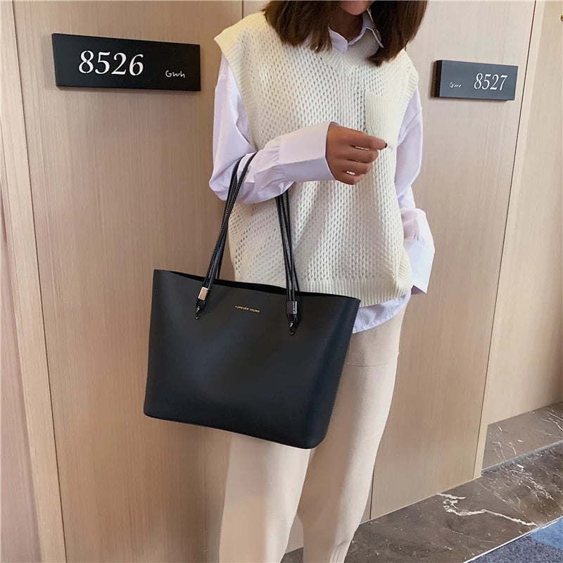 Handbag Vegan Leather, Stylish, Tote CR-043