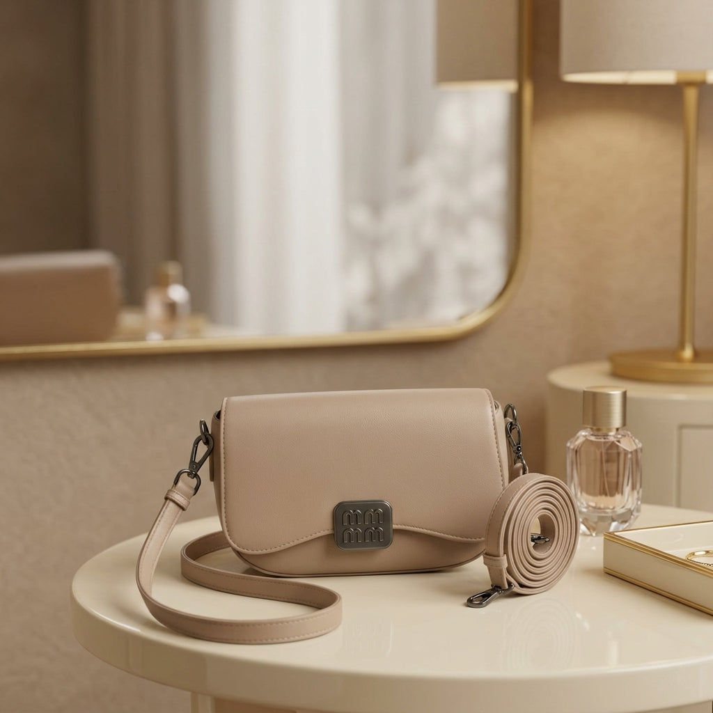 Chic Tan Structured Handbag – CR-138