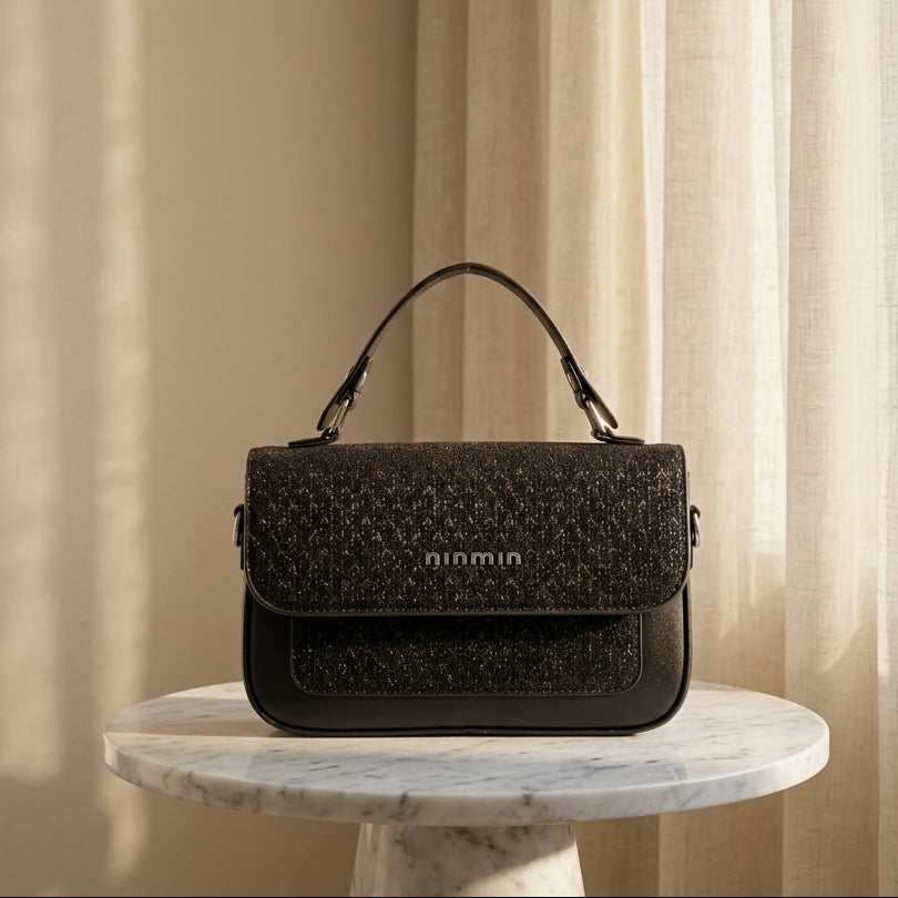 Crossbody Bag Designer Style Woven Satchel with Top Handle CR-134