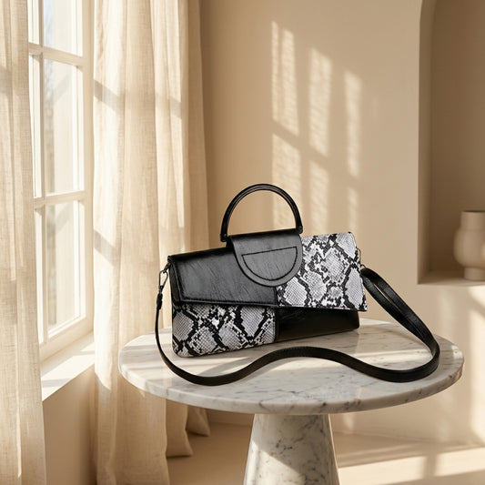Crocodile Pattern Clutch Bag Elegant Crossbody Banquet Handbag CR-158