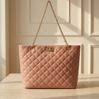 Elegant Quilted Chain Shoulder Bag  Premium Style CR-062