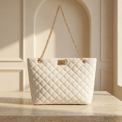 Elegant Quilted Chain Shoulder Bag  Premium Style CR-062
