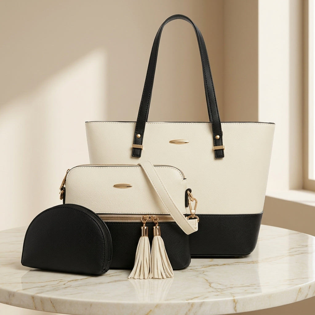 Chic Office Tote & Crossbody Combo Set CR-018