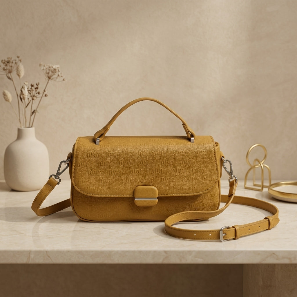 Premium Embossed  Handbag for Women – Elegant Luxury Ladies Bag CR-123