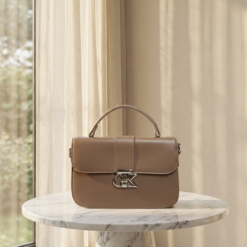 Handbag Modern Chic Black Top-Handle Bag ZTS_CR_127